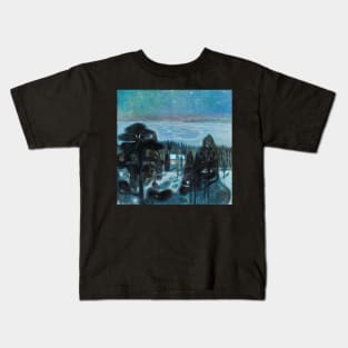 The White Night by Munch Kids T-Shirt